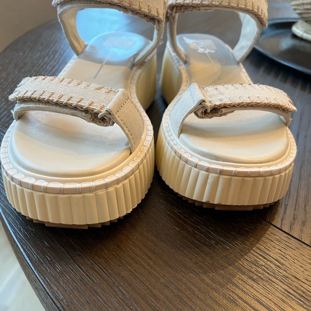 Dolce Vita Cream Sandals - Picture 3 of 7